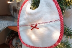 Bavaglino natale la bottega del ricamo